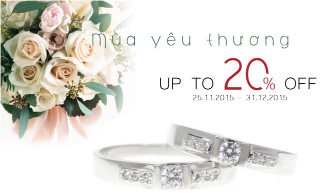 Big Sale “Đón Mùa Yêu Thương”, ưu đãi lên đến 20%