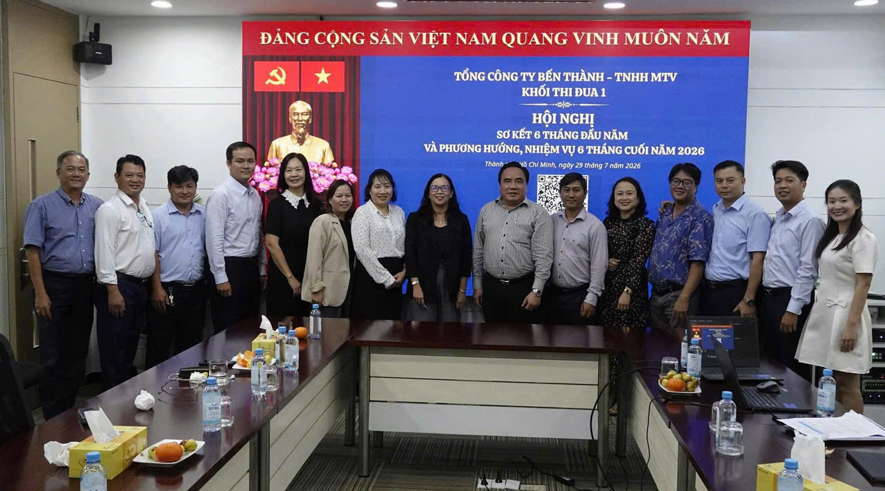 Đảng ủy Tổng Công ty Bến Thành tổ chức cho cán bộ, Đảng viên tham gia Hội nghị trực tuyến thông tin thời sự quý II năm 2026 - Benthanh Group